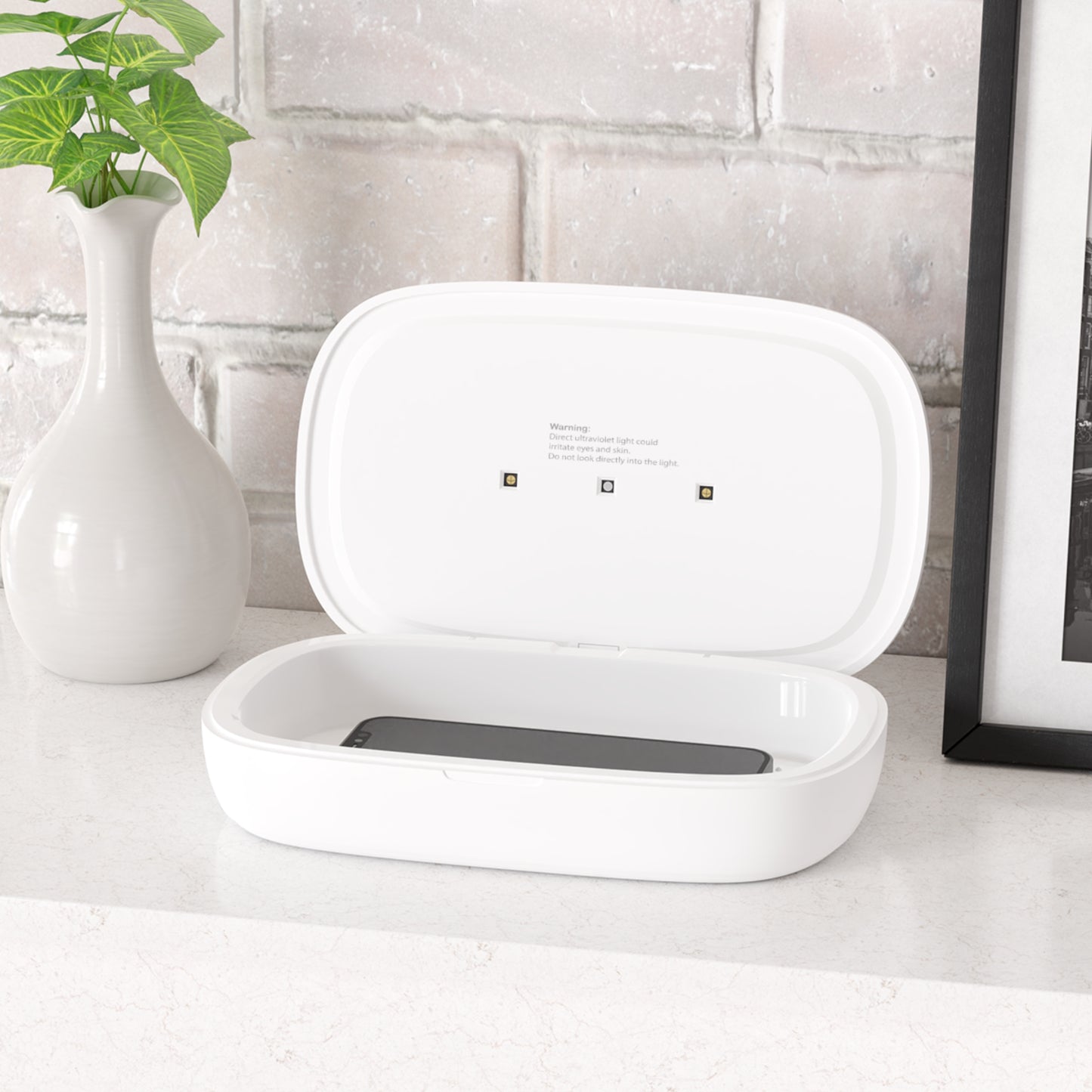 Pure Power + [UV Phone Sanitizer and Wireless Charging Station]
